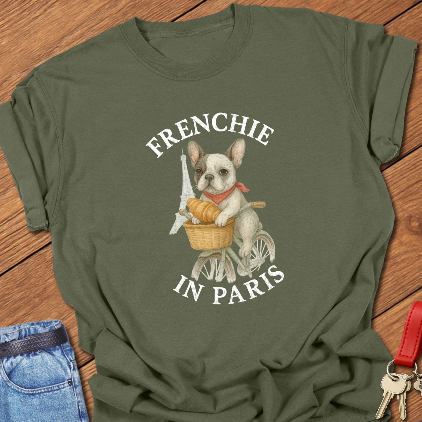 Frenchie in Paris T Shirt