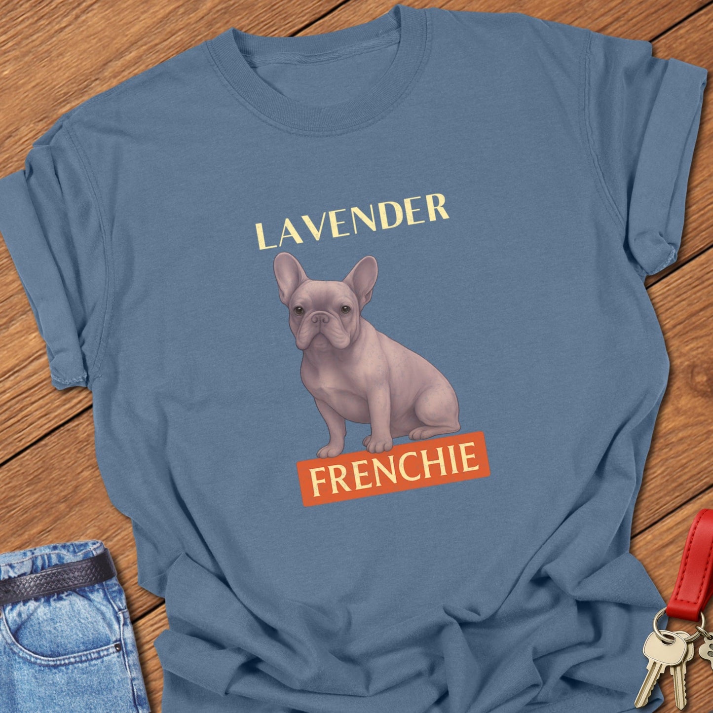 Lavender Frenchie T Shirt