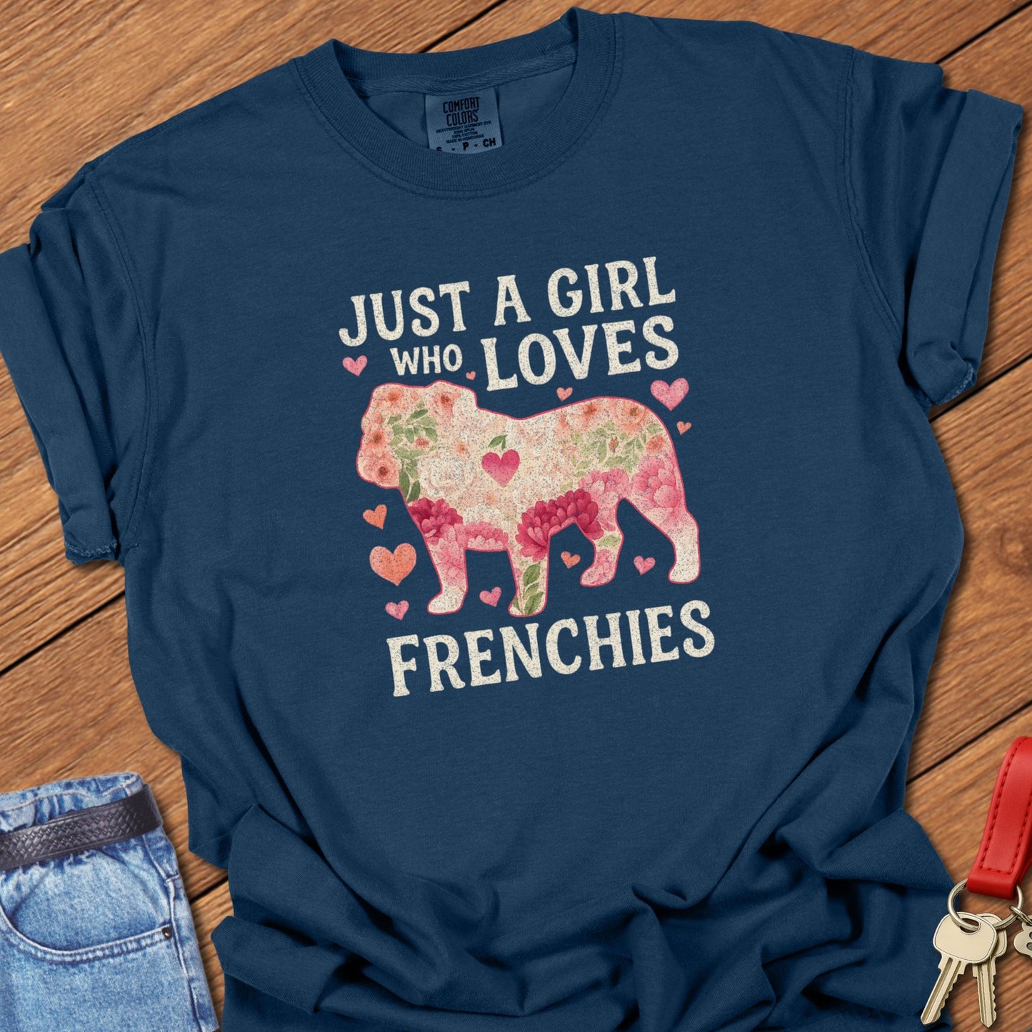 Frenchie Girl T Shirt