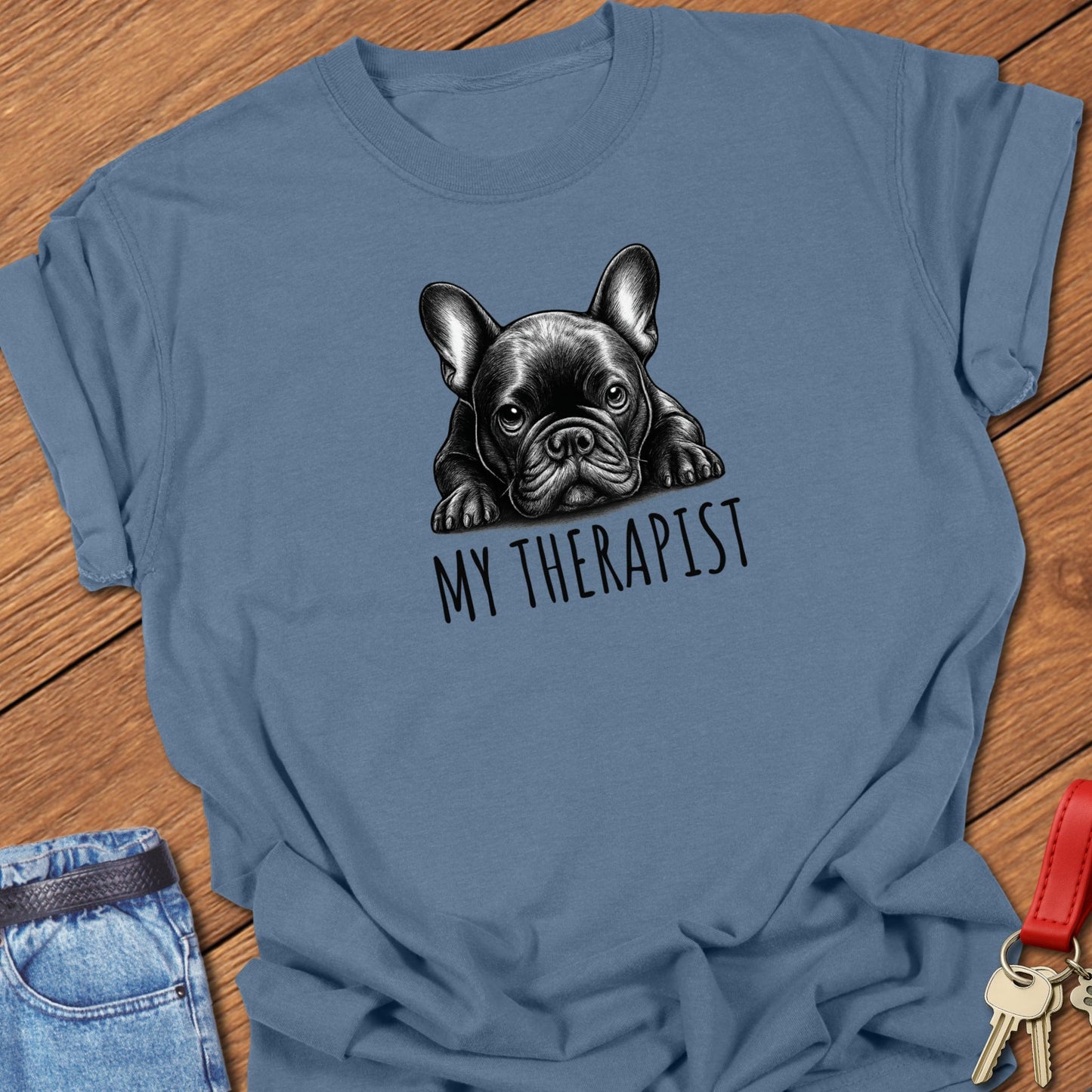 Therapist Frenchie T Shirt