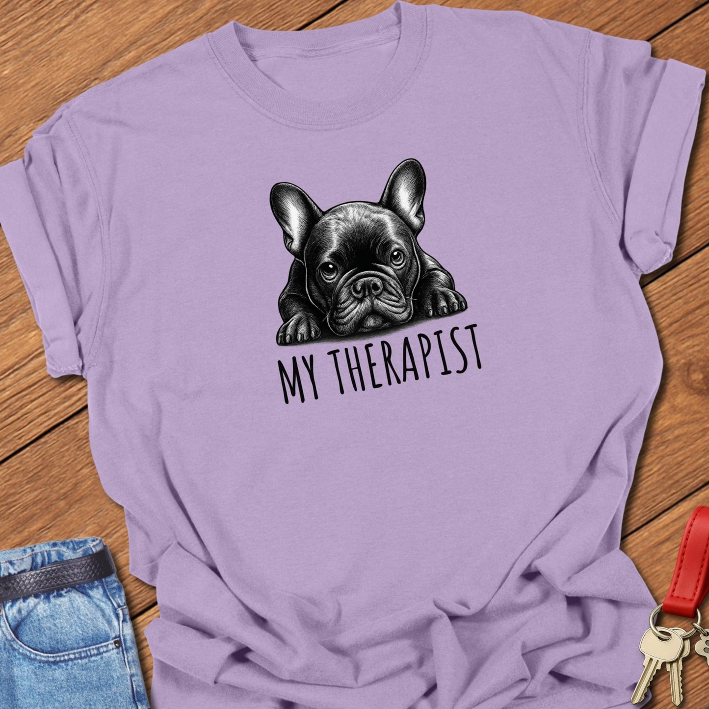 Therapist Frenchie T Shirt