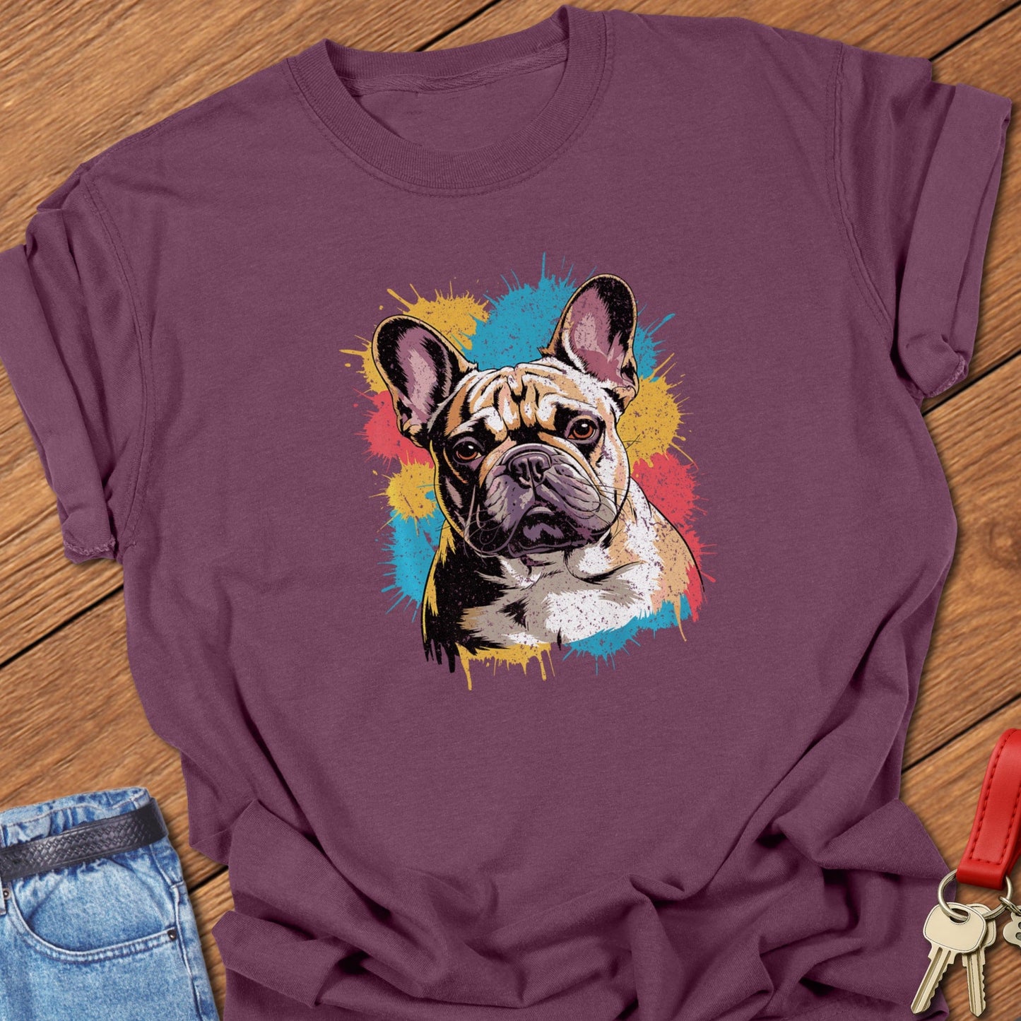 Painted Frenchie T Shirt