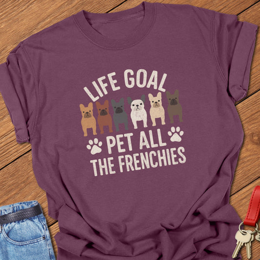 Petting Frenchies T Shirt